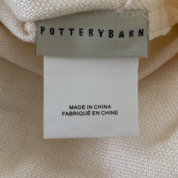 Pottery Barn Other Pottery Barn Ivory Linen Pillow Covers With Shell Closure 2 X 20 Poshmark